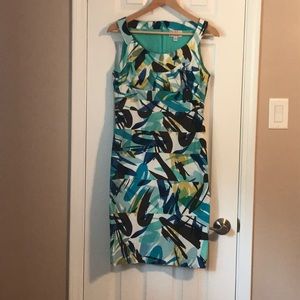 Aqua sleeveless dress